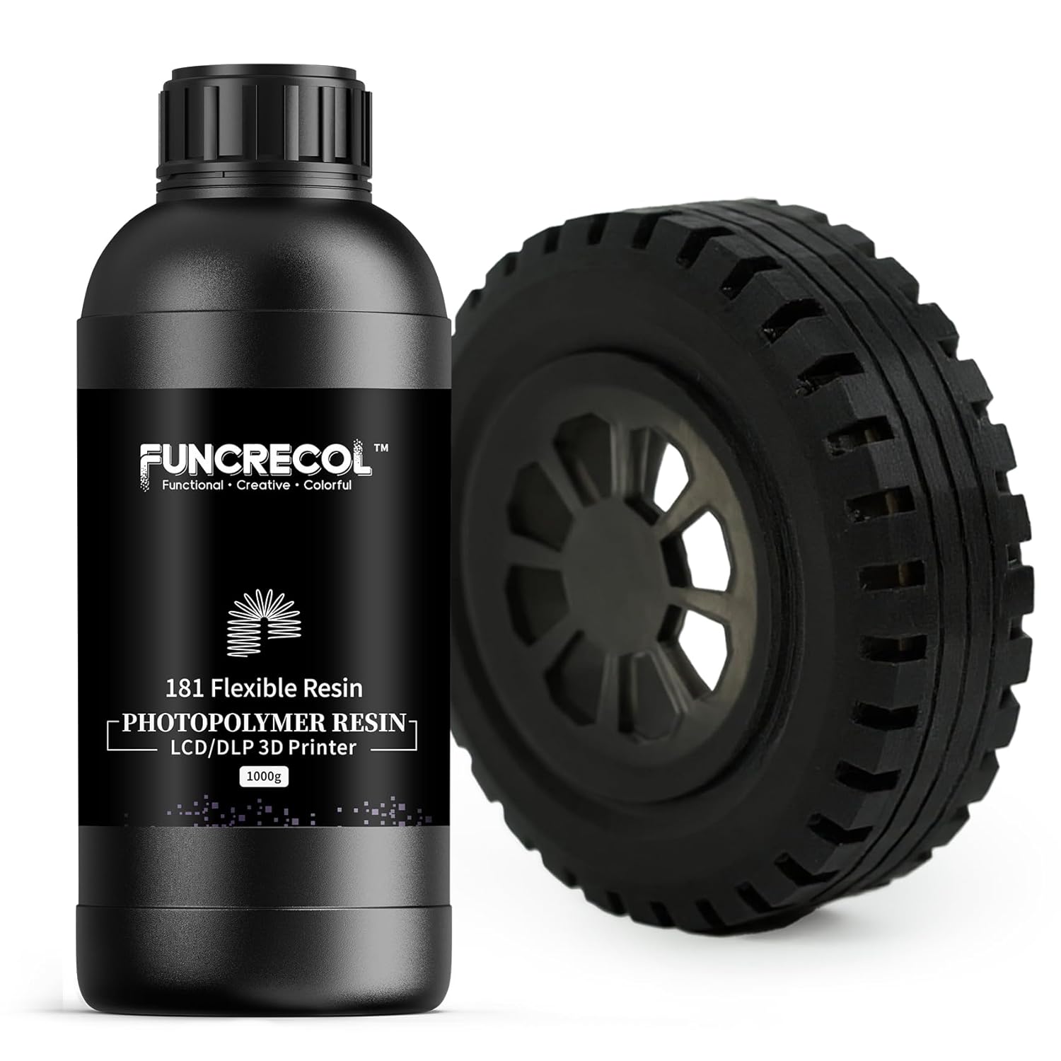 FUNCRECOL Tough Flexible 3D Printer Resin Rubber Like