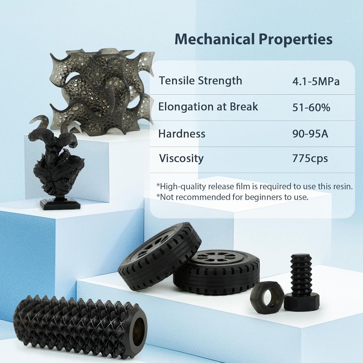 FUNCRECOL Tough Flexible 3D Printer Resin Rubber Like