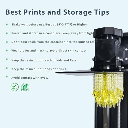 FUNCRECOL Crystal Clear Orange 3D Printer Resin High Precision Fast