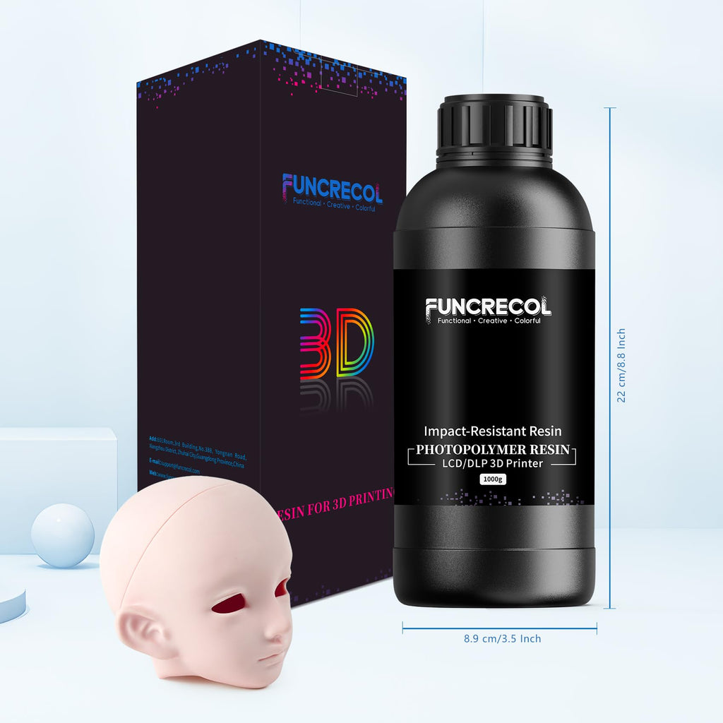 Funcrecol Tough BJD 3D Printer Resin Figure Printing Liquid Pink