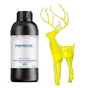 FUNCRECOL Crystal Clear Orange 3D Printer Resin High Precision Fast