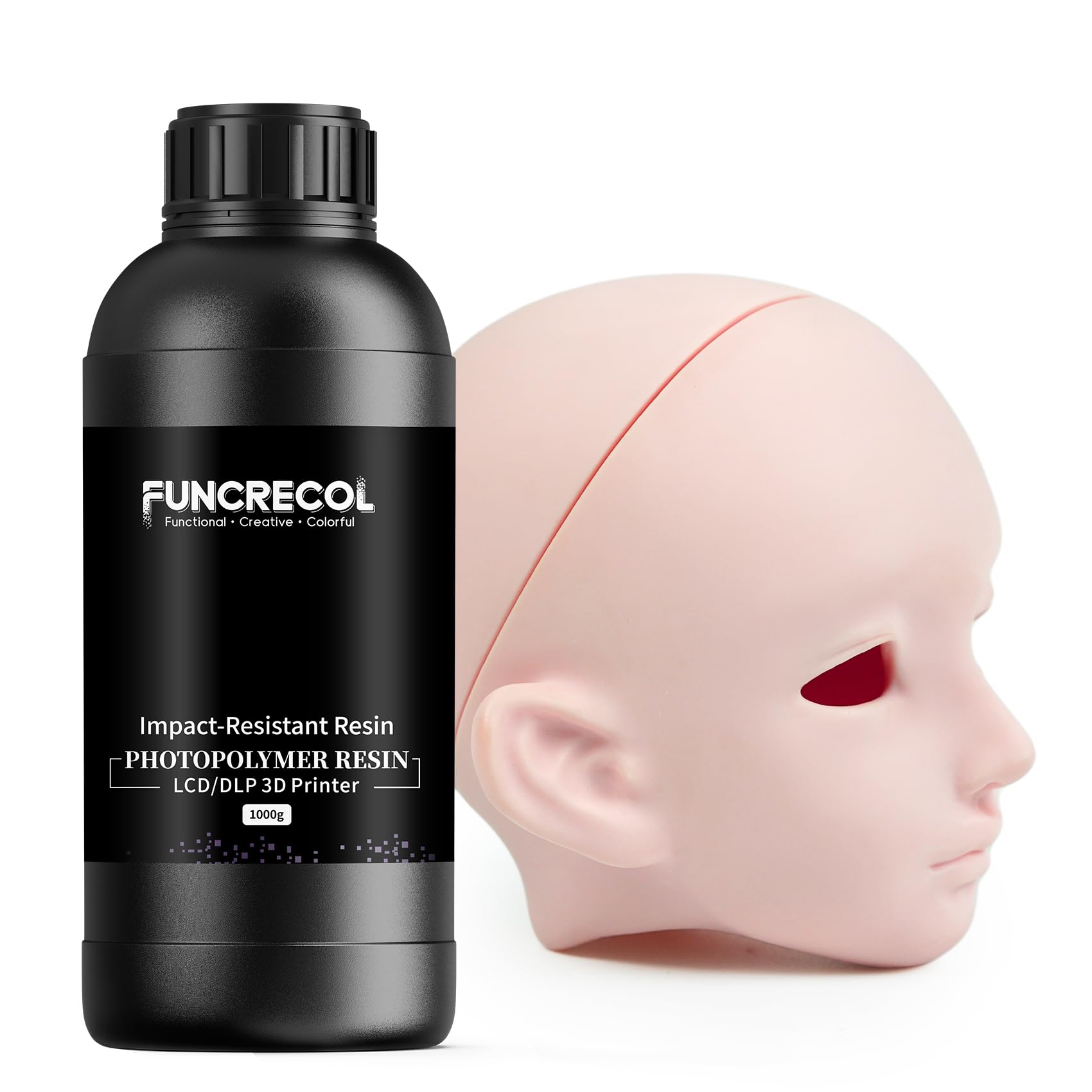 Funcrecol Tough BJD 3D Printer Resin Figure Printing Liquid Pink