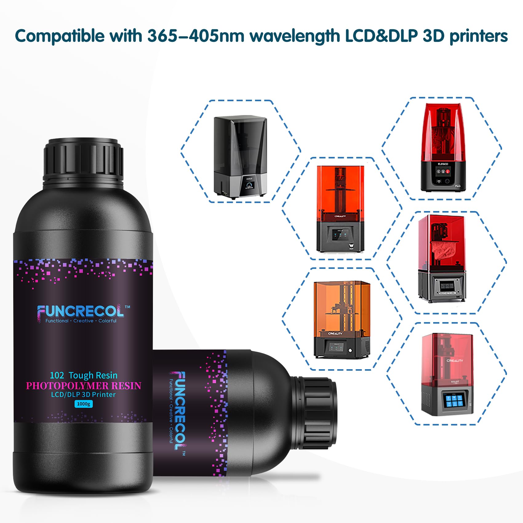 FUNCRECOL Tough Resin White