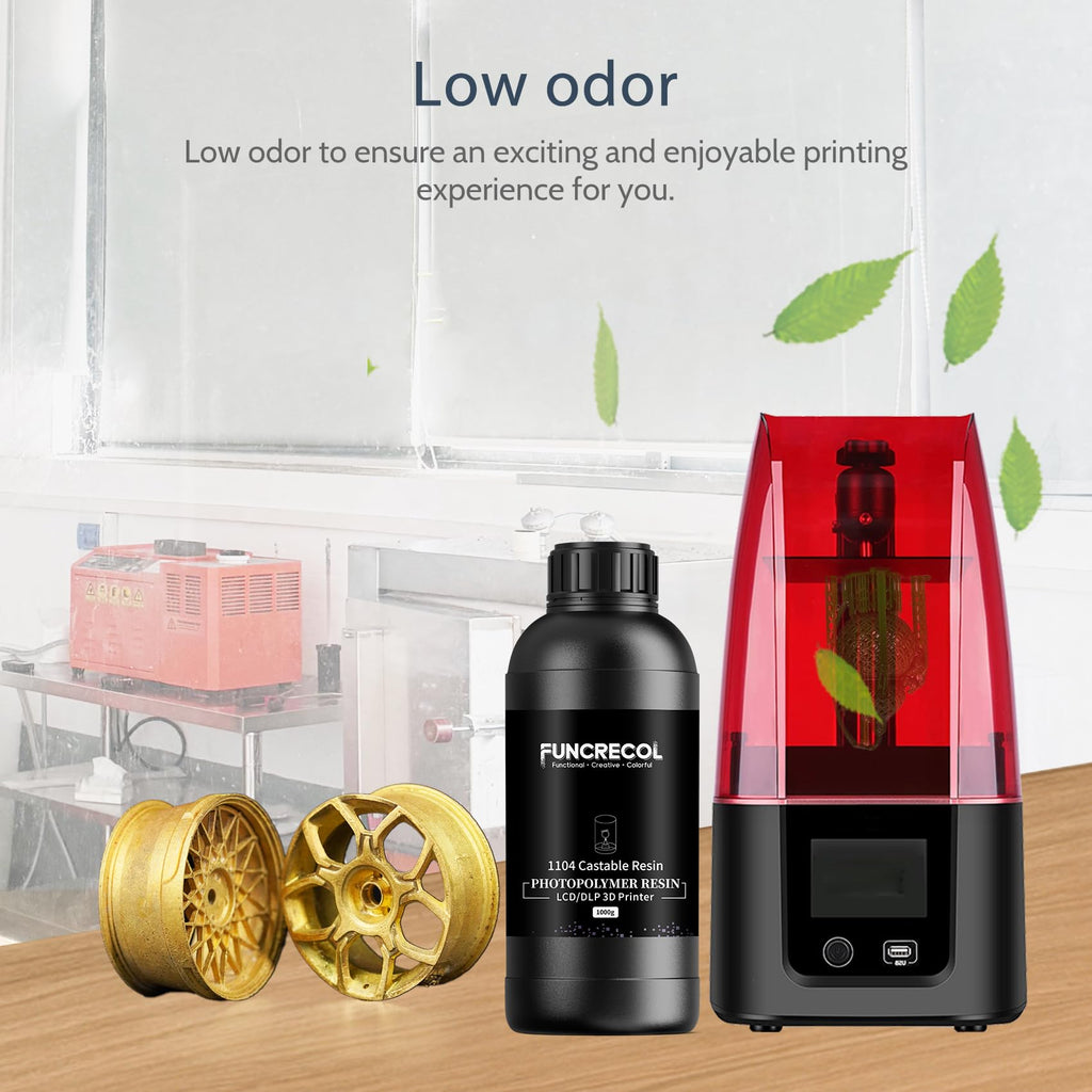 FUNCECOL Green Wax Castable 3D Printer Resin