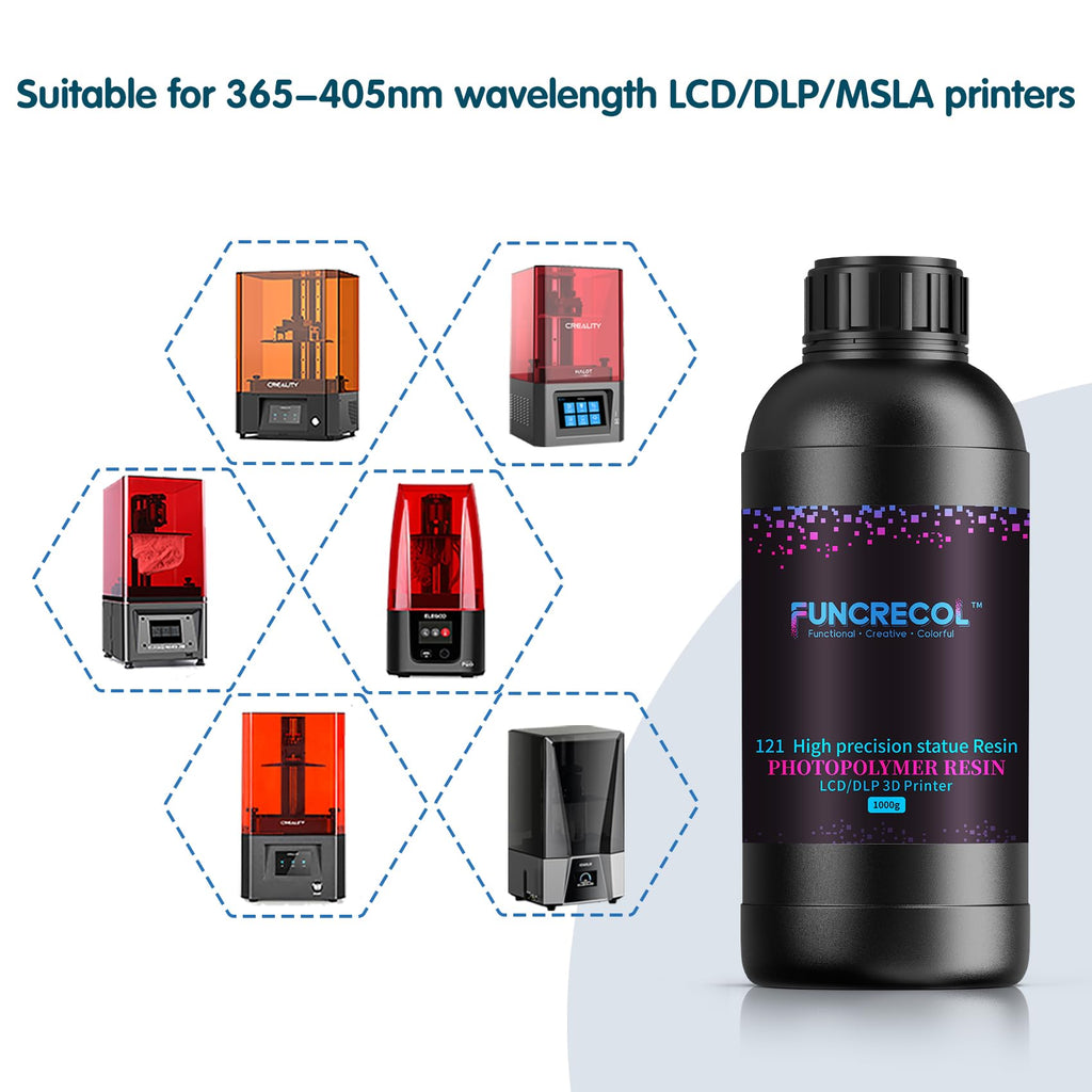 Funcrecol Ultra-High-Precision 3d Printer Resin Red Wax Ceramic Like