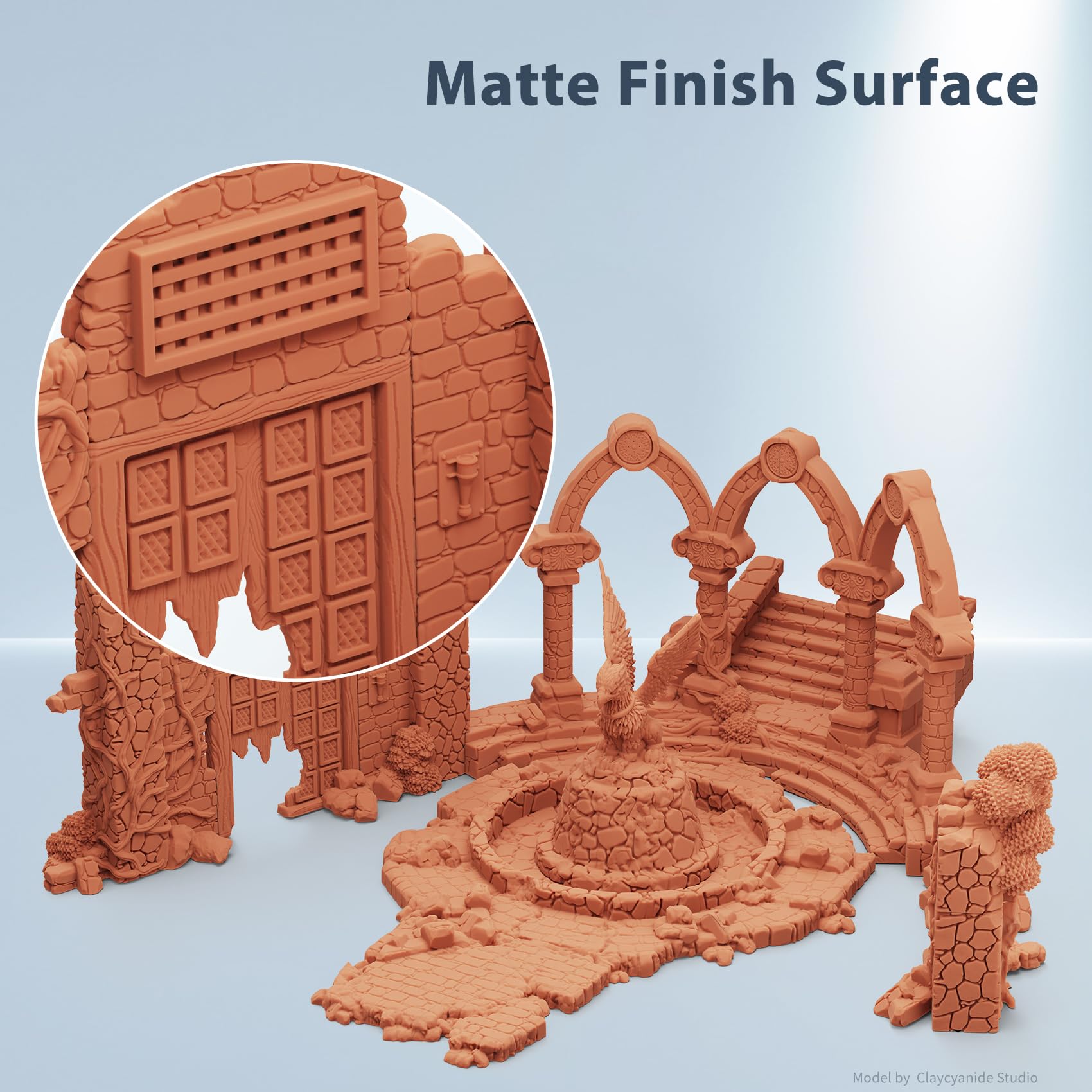 FUNCRECOL Matte 3D Printer Resin Red Wax High Precision Consistency