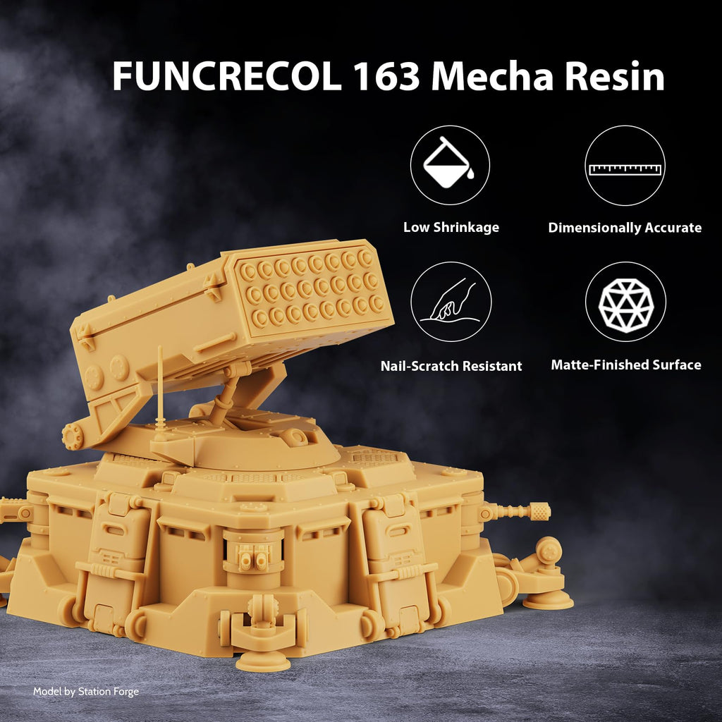 FUNCRECOL Mecha 3D Printer Resin Khaki Wear-Resistant Matte Finish