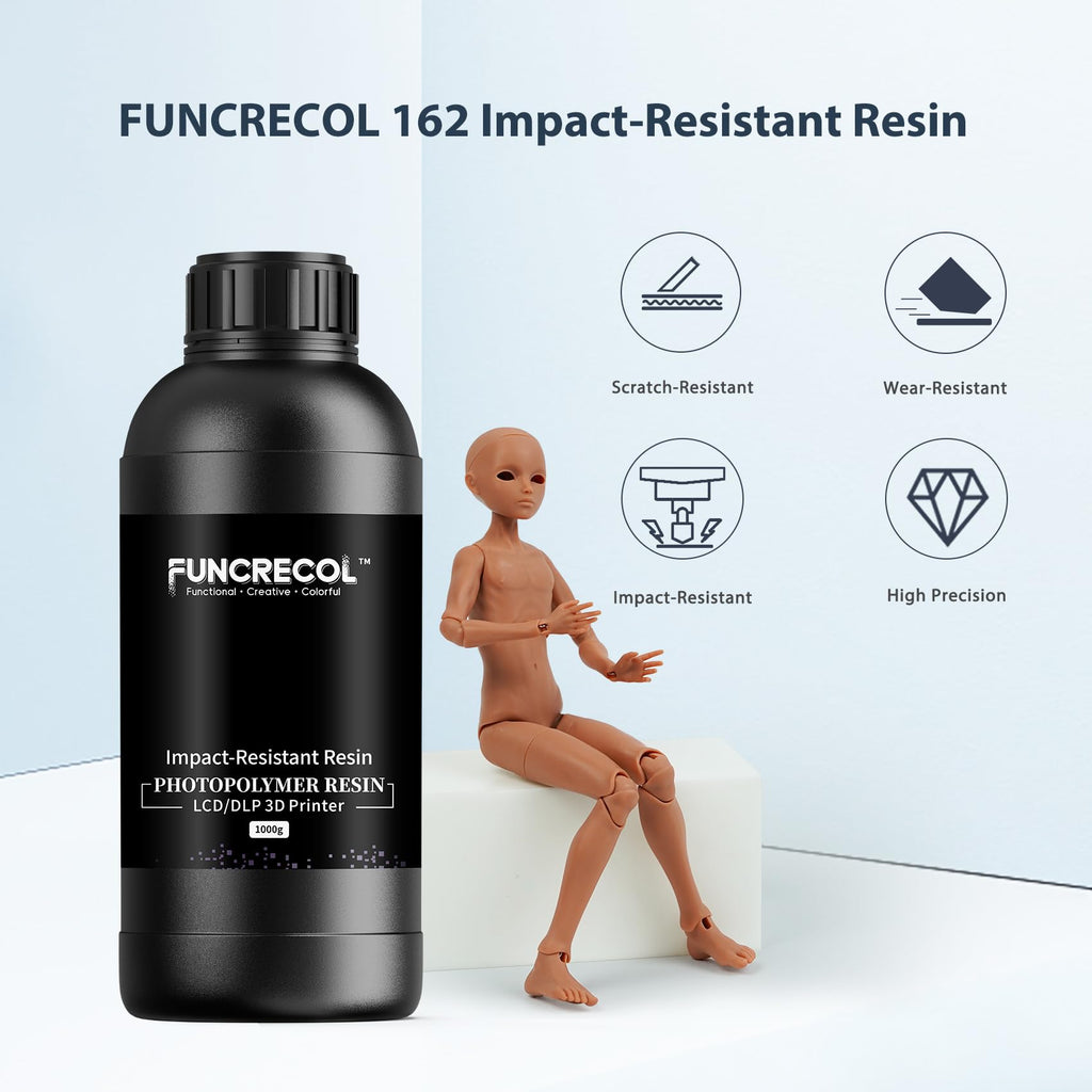 Funcrecol Tough BJD 3D Printer Resin Figure Printing Liquid Brown