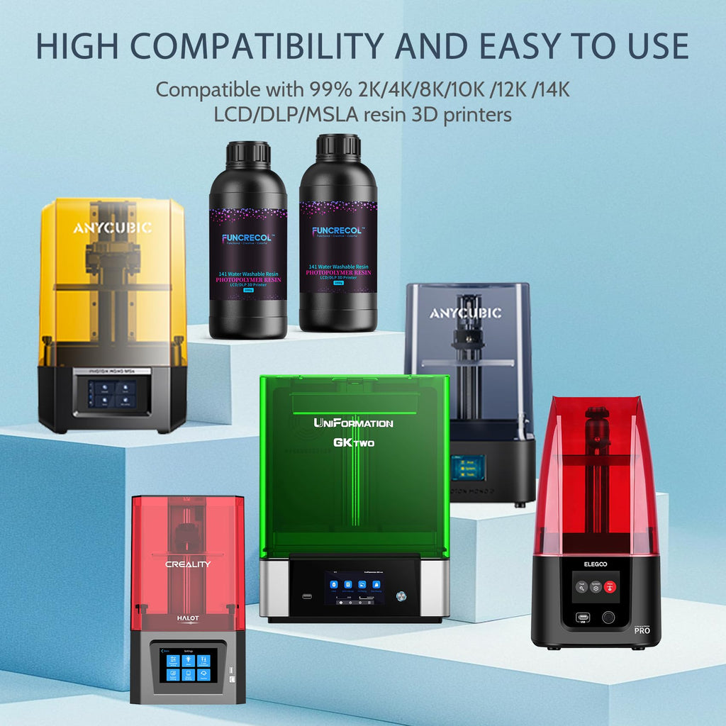 FUNCRECOL Water Washable 3D Printer Resin Grey