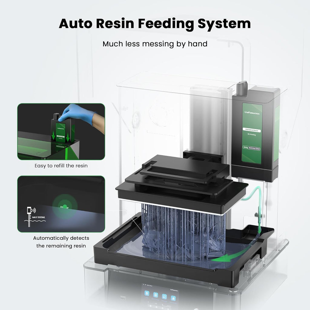 GK3 Ultra Pro Large Resin 3D Printer Auto Heating Resin Feed