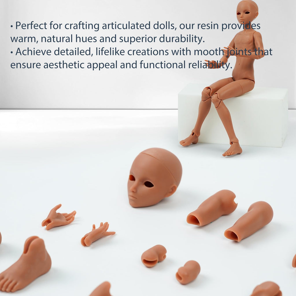 Funcrecol Tough BJD 3D Printer Resin Figure Printing Liquid Brown