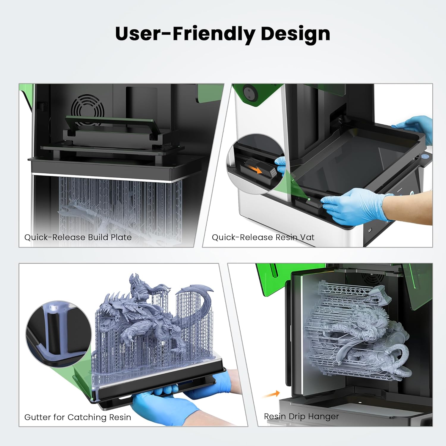 GK3 Ultra Pro Large Resin 3D Printer Auto Heating Resin Feed