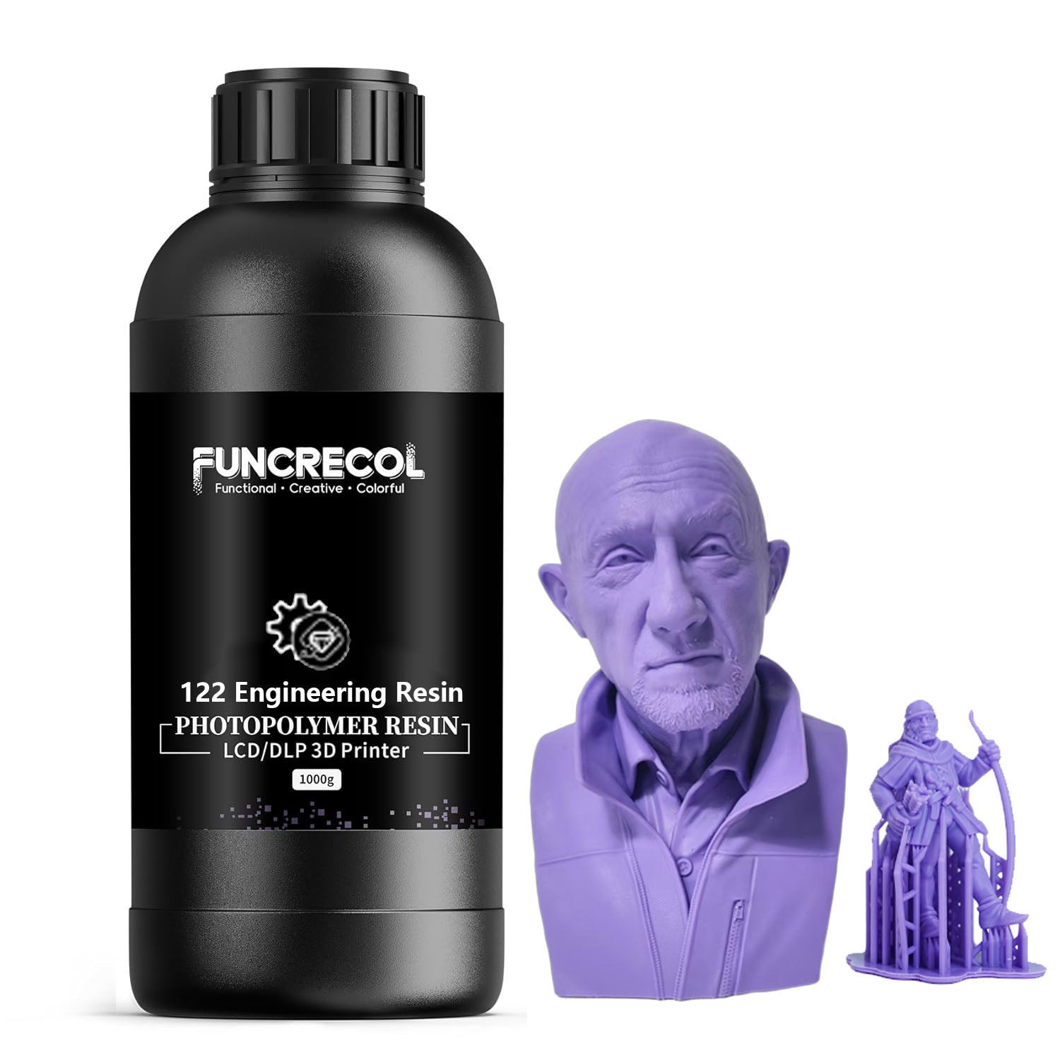Funcrecol Anti-impact Durable Nylon-like Engineering Purple 3D Resin