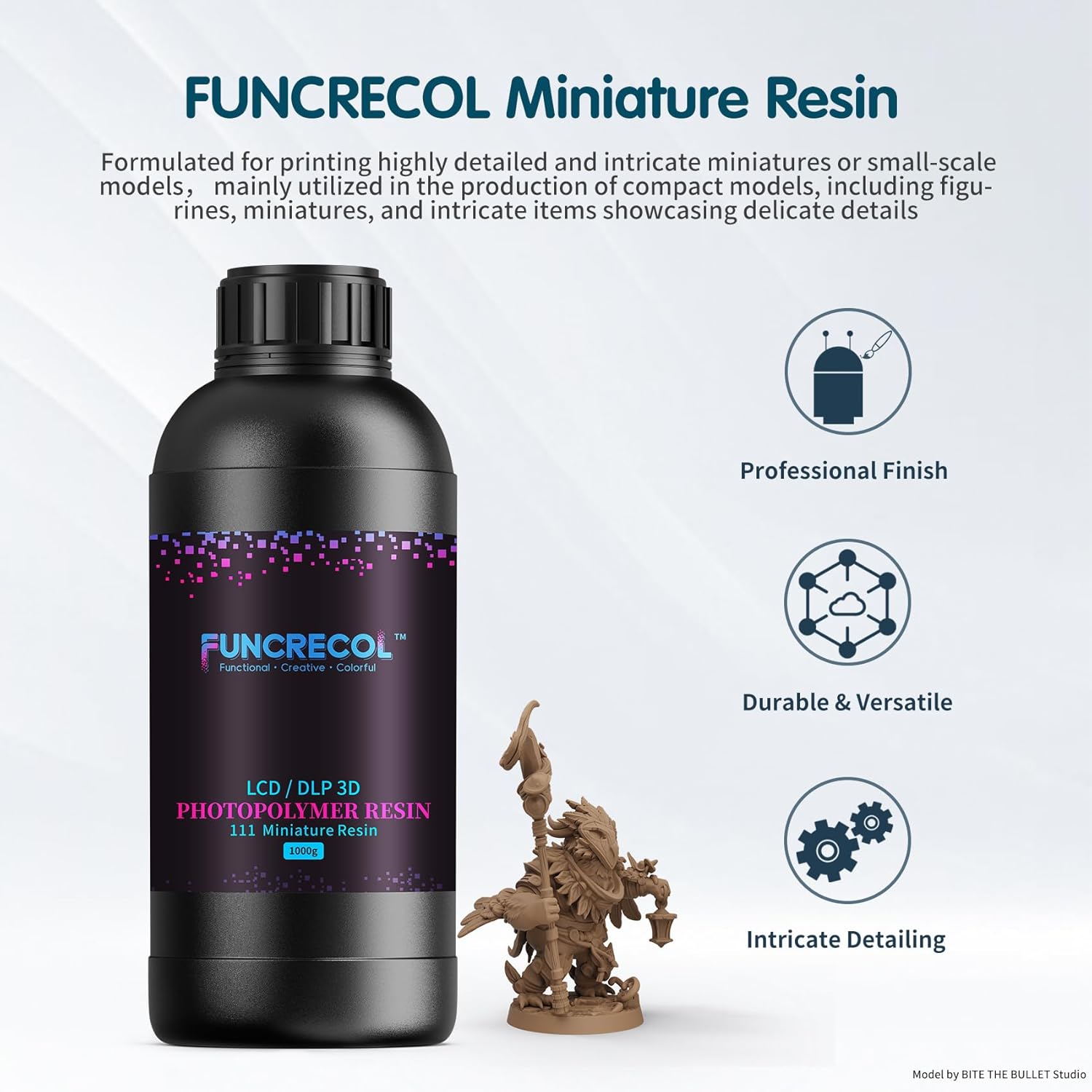 FUNCRECOL 3D Printer Resin for Tabletop Miniatures