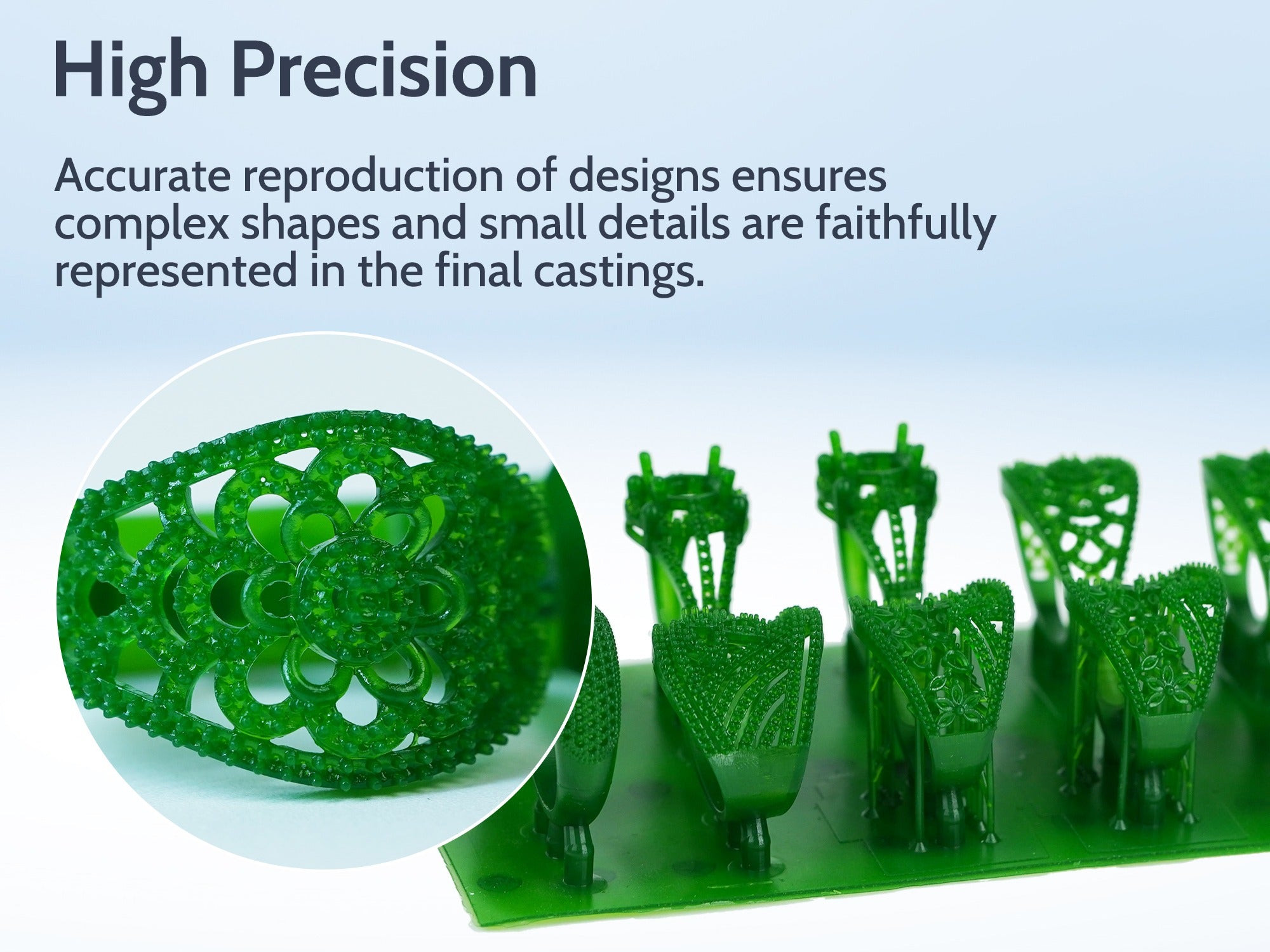 FUNCECOL Green Wax Castable 3D Printer Resin